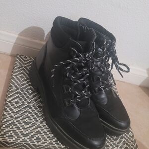 TOP Moda Black Combat Boots